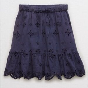 aerie ruffle eyelet skirt
